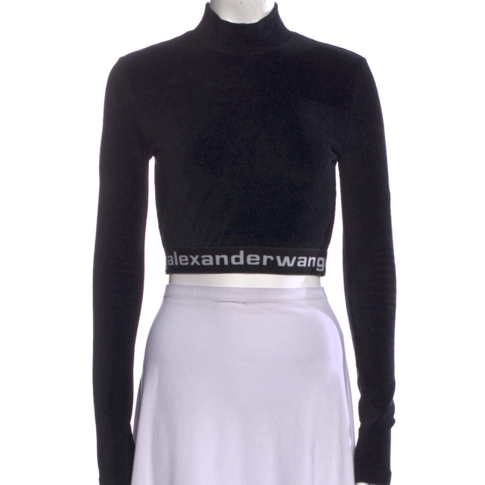 Alexander Wang Long Sleeve Crop Top